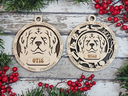 Newfoundland Personalized Dog Ornament