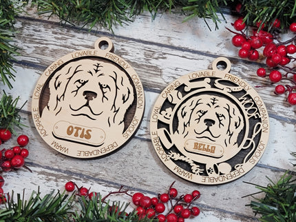 Newfoundland Personalized Dog Ornament
