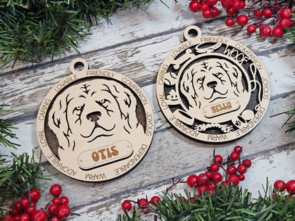 Newfoundland Personalized Dog Ornament