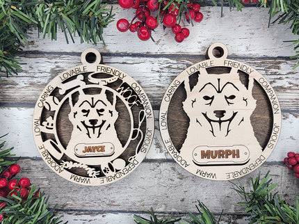 Norweigan Lundehund Personalized Dog Ornament