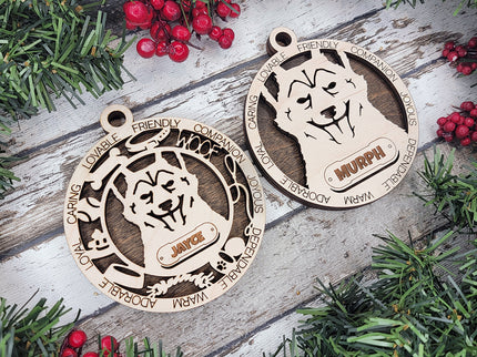 Norweigan Lundehund Personalized Dog Ornament