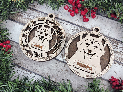 Norweigan Lundehund Personalized Dog Ornament
