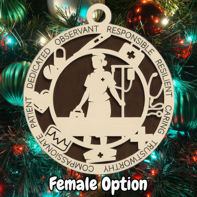 Nurse Personalized Occupation Ornament