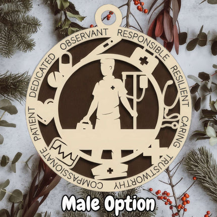 Nurse Personalized Occupation Ornament