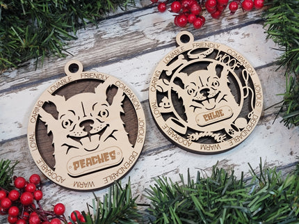Old English Sheepdog Personalized Dog Ornament