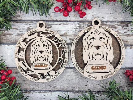 Ottehound Personalized Dog Ornament