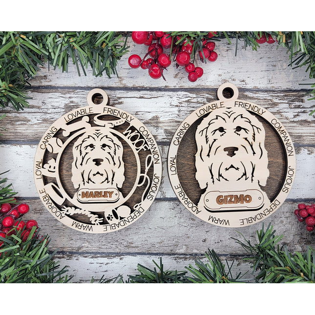 Ottehound Personalized Dog Ornament