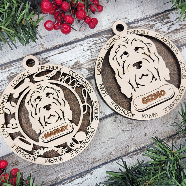 Ottehound Personalized Dog Ornament