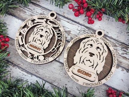 Ottehound Personalized Dog Ornament