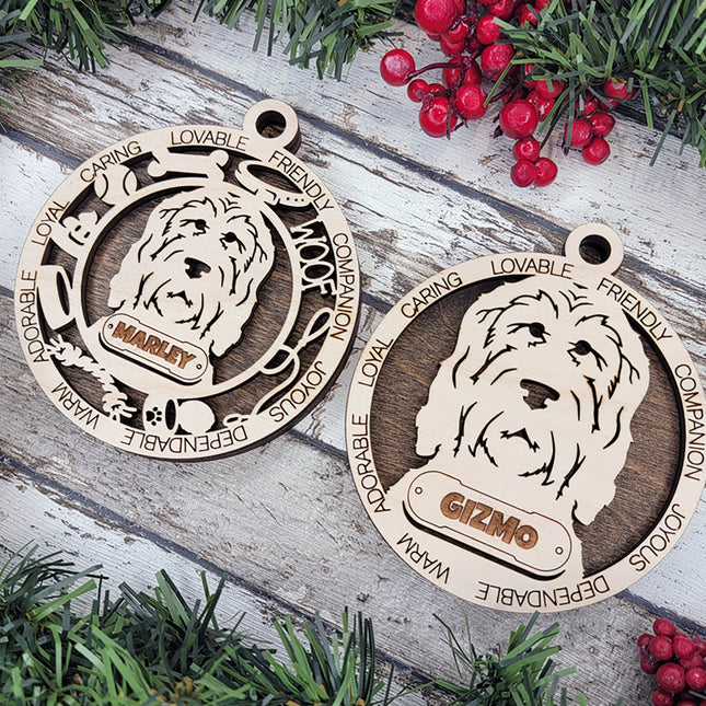 Ottehound Personalized Dog Ornament