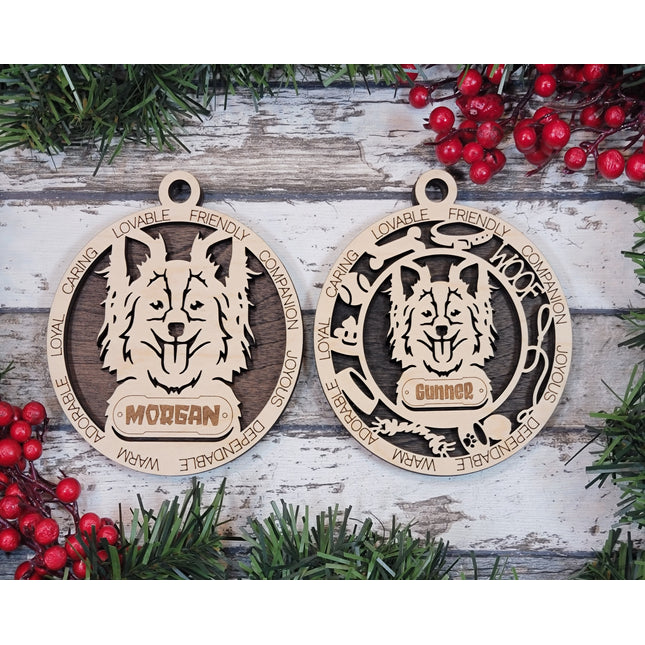 Papillon Personalized Dog Ornament