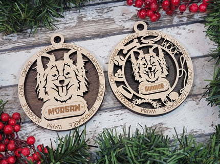 Papillon Personalized Dog Ornament