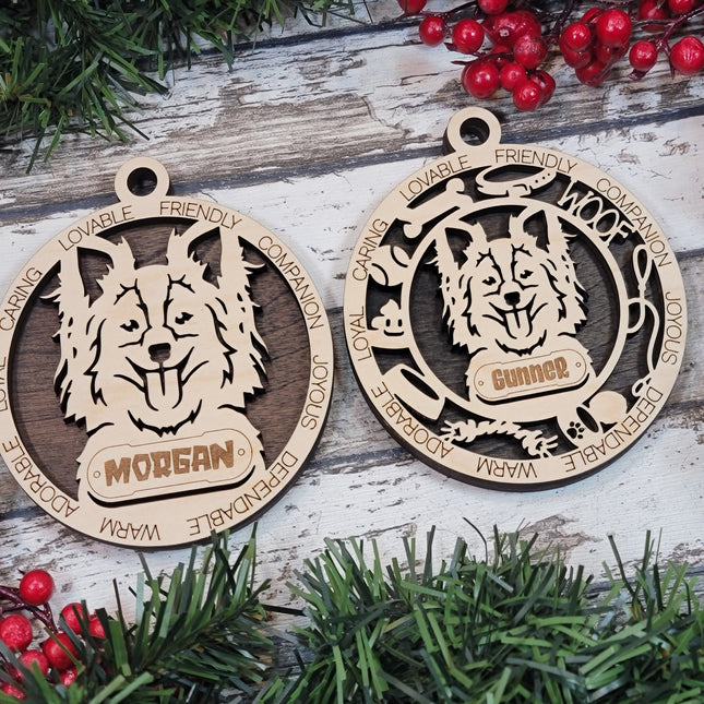 Papillon Personalized Dog Ornament