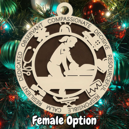 Paramedic Personalized Occupation Ornament
