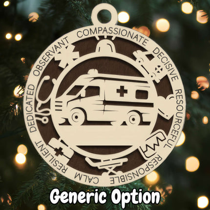 Paramedic Personalized Occupation Ornament