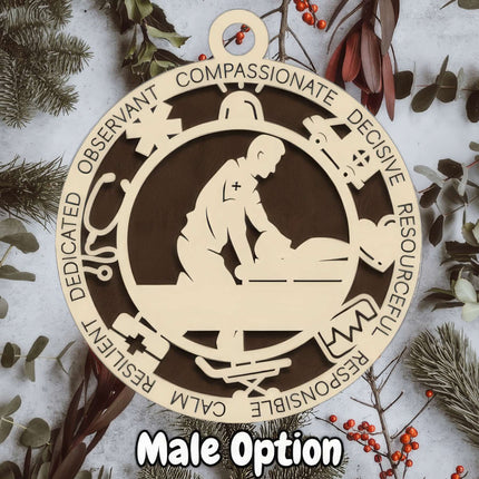 Paramedic Personalized Occupation Ornament