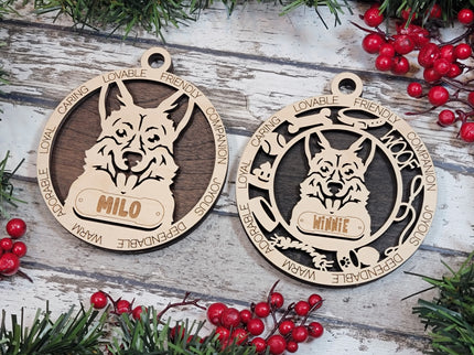 Pembroke Welsh Corgi Personalized Dog Ornament