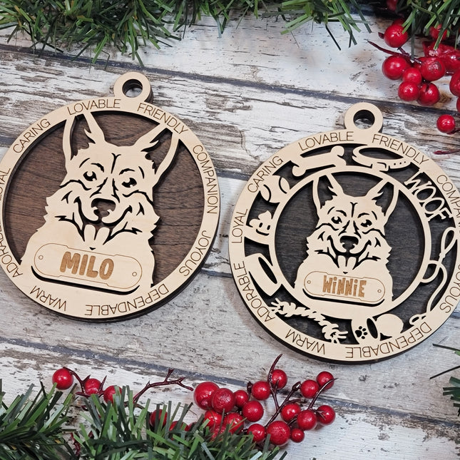 Pembroke Welsh Corgi Personalized Dog Ornament
