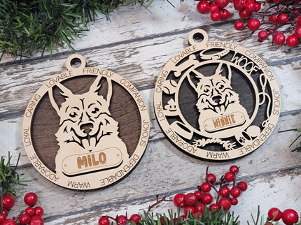 Pembroke Welsh Corgi Personalized Dog Ornament