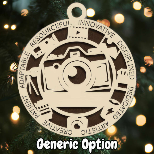 Photographer Personalized Occupation Ornament