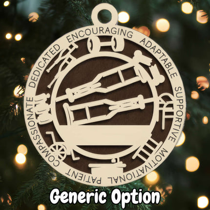 Physical Therapist Personalized Occupation Ornament