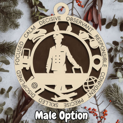 Pilot Personalized Occupation Ornament