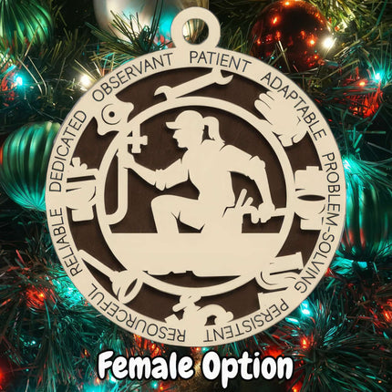 Plumber Personalized Occupation Ornament
