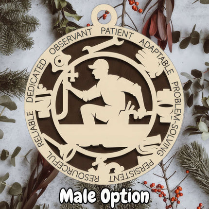 Plumber Personalized Occupation Ornament
