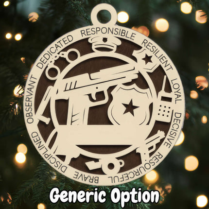 Police Personalized Occupation Ornament (Copy)