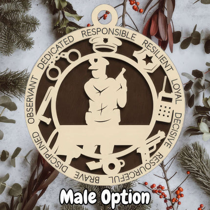 Police Personalized Occupation Ornament (Copy)