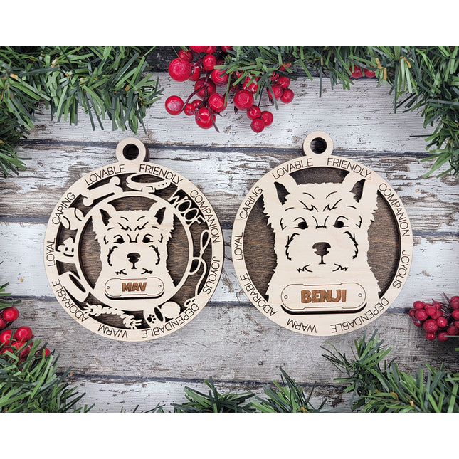 Pomapoo Personalized Dog Ornament