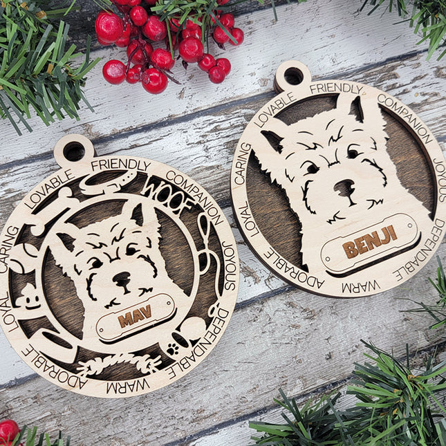 Pomapoo Personalized Dog Ornament