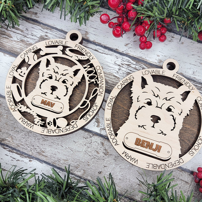 Pomapoo Personalized Dog Ornament