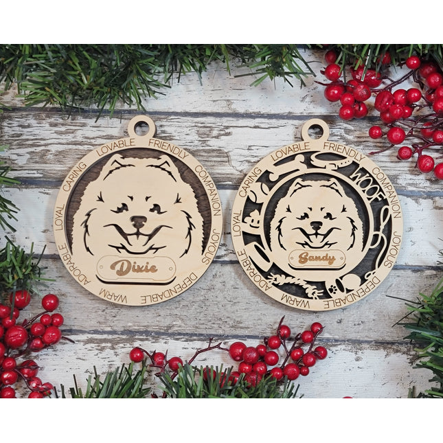 Pomeranian Personalized Dog Ornament