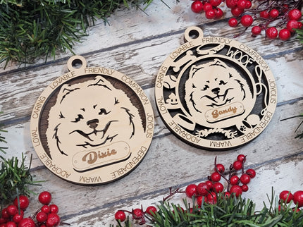 Pomeranian Personalized Dog Ornament