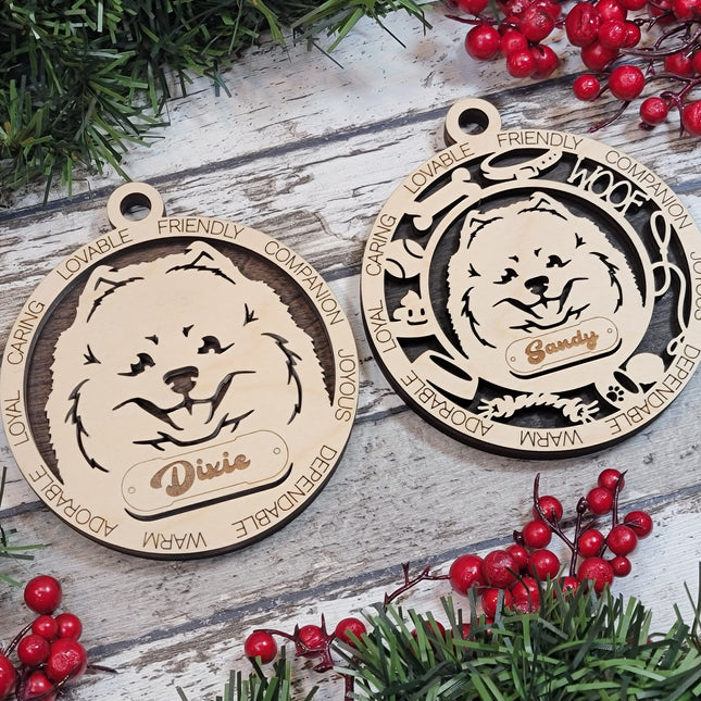 Pomeranian Personalized Dog Ornament