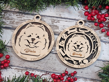 Pomeranian Personalized Dog Ornament