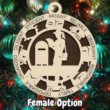 Postal Worker Personalized Occupation Ornament