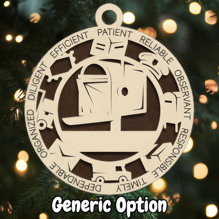 Postal Worker Personalized Occupation Ornament