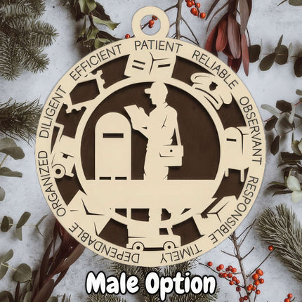 Postal Worker Personalized Occupation Ornament