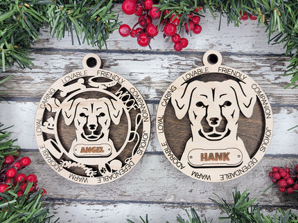 Potcake Dog Personalized Dog Ornament
