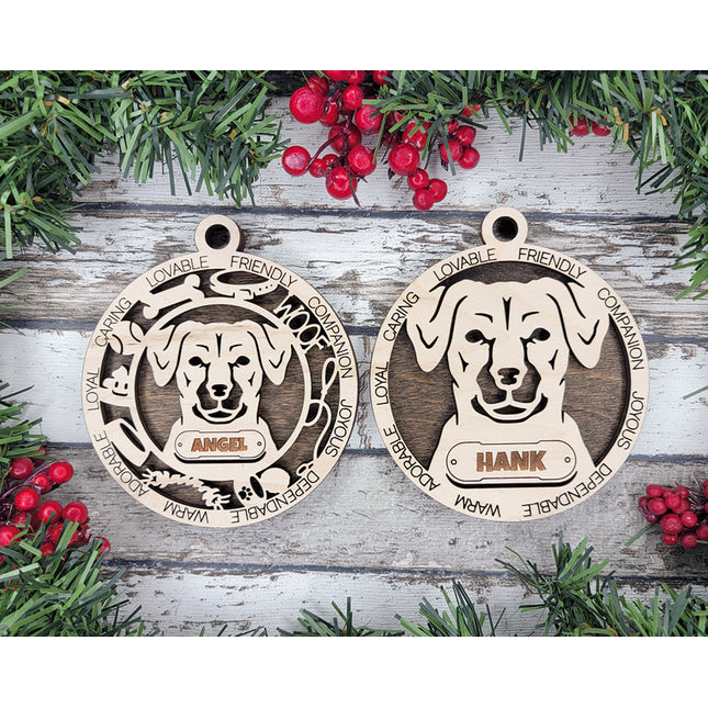 Potcake Dog Personalized Dog Ornament