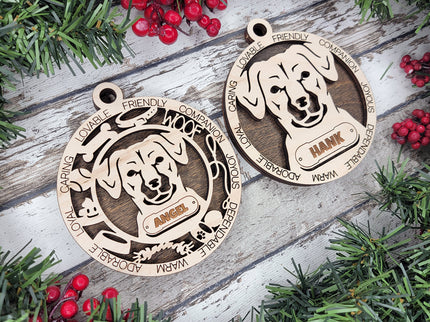 Potcake Dog Personalized Dog Ornament