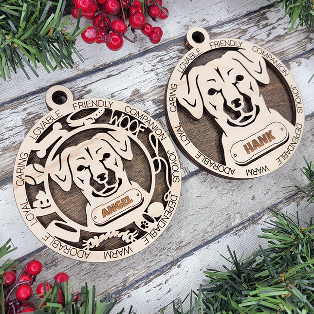 Potcake Dog Personalized Dog Ornament