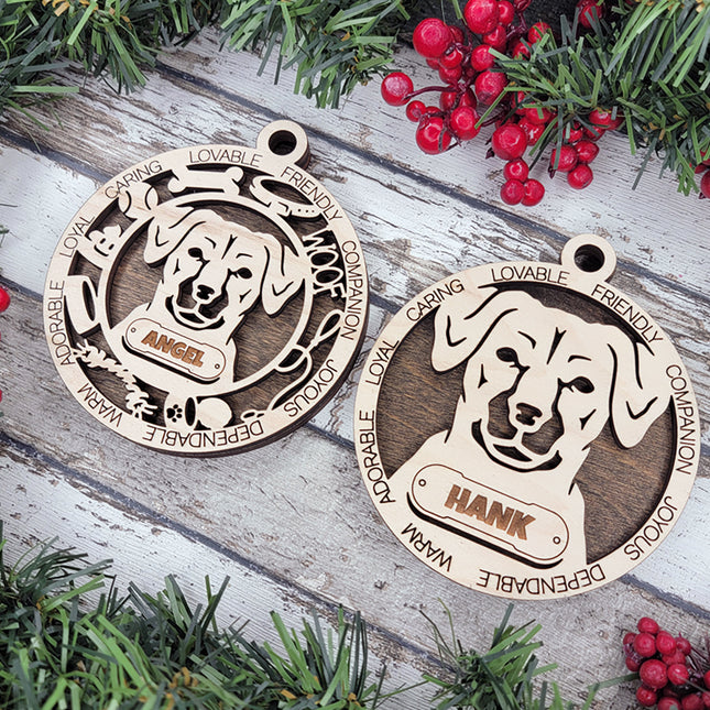 Potcake Dog Personalized Dog Ornament