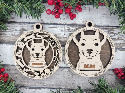 Rat Terrier Personalized Dog Ornament