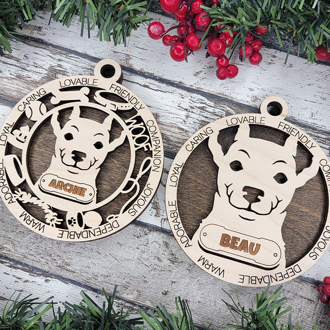 Rat Terrier Personalized Dog Ornament