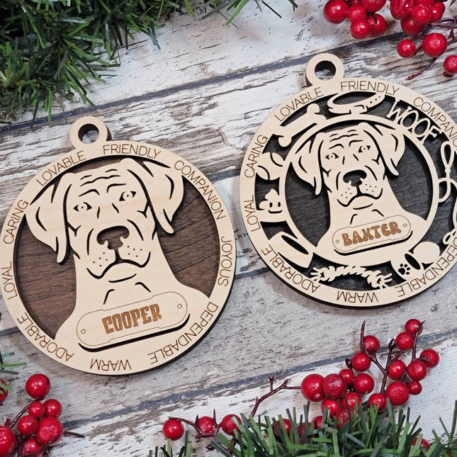 Rhodesian Ridgeback Personalized Dog Ornament