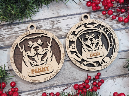 Rottweiler Personalized Dog Ornament