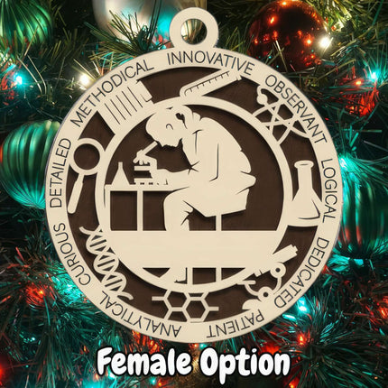 Scientist Personalized Occupation Ornament